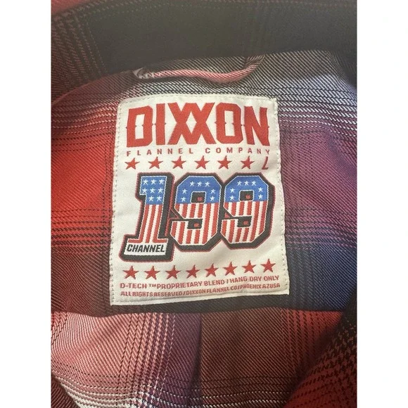 DIXXON Flannel "Channel 199" Women's LARGE Travis Pastrana Plaid Button Shirt - Picture 5 of 7